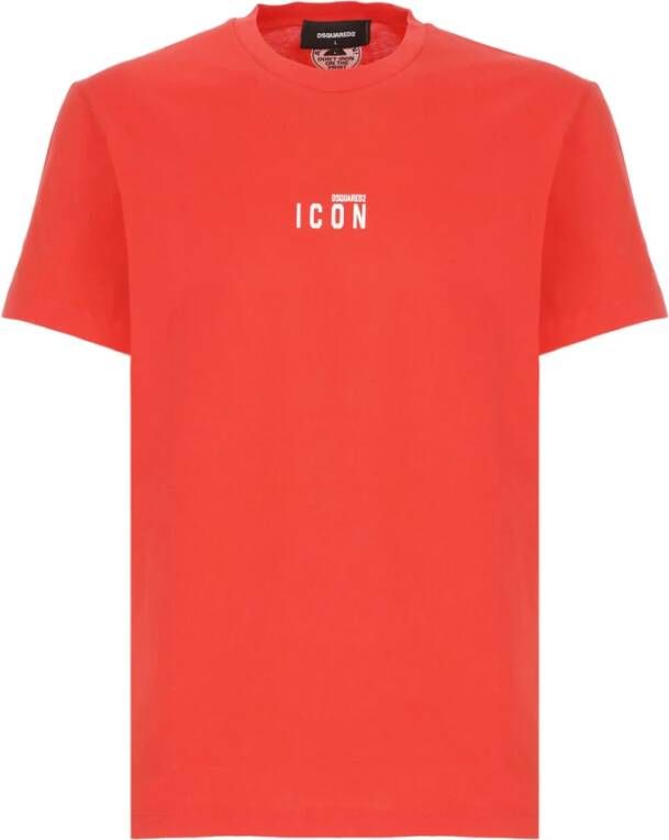 Dsquared2 T-Shirts Oranje Heren