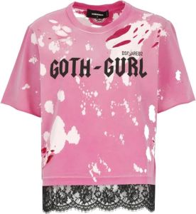 Dsquared2 T-Shirts Paars Dames