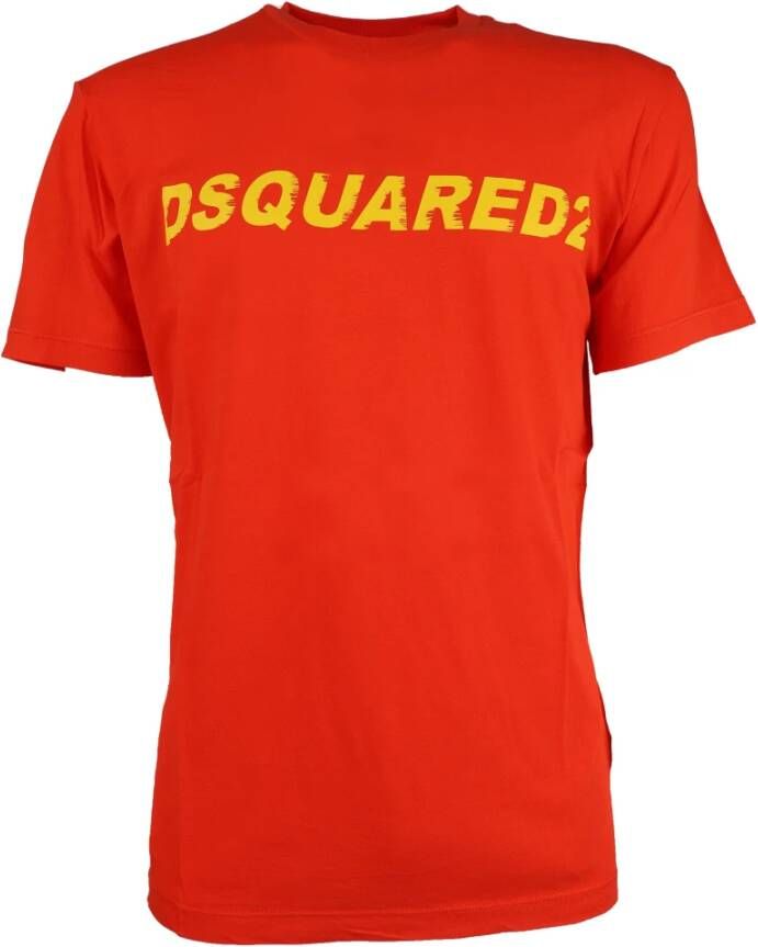 Dsquared2 merk T-shirt Oranje Heren