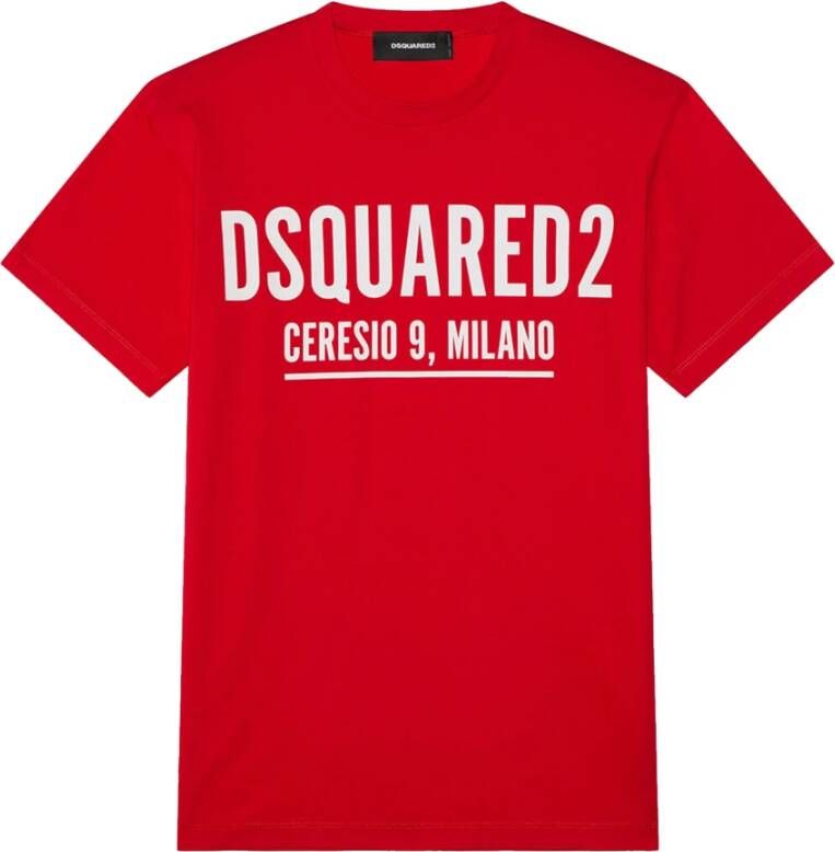 Dsquared2 T-shirts Rood Heren