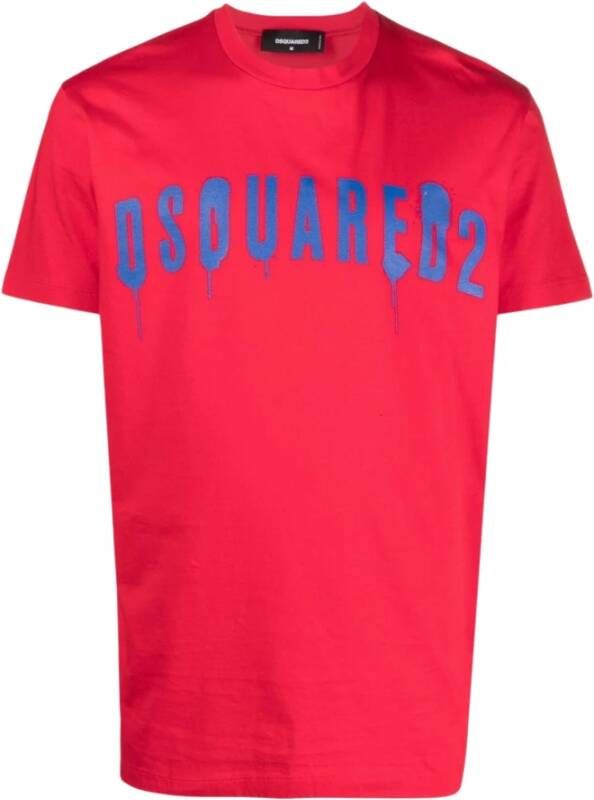 Dsquared2 T-shirts Rood Heren