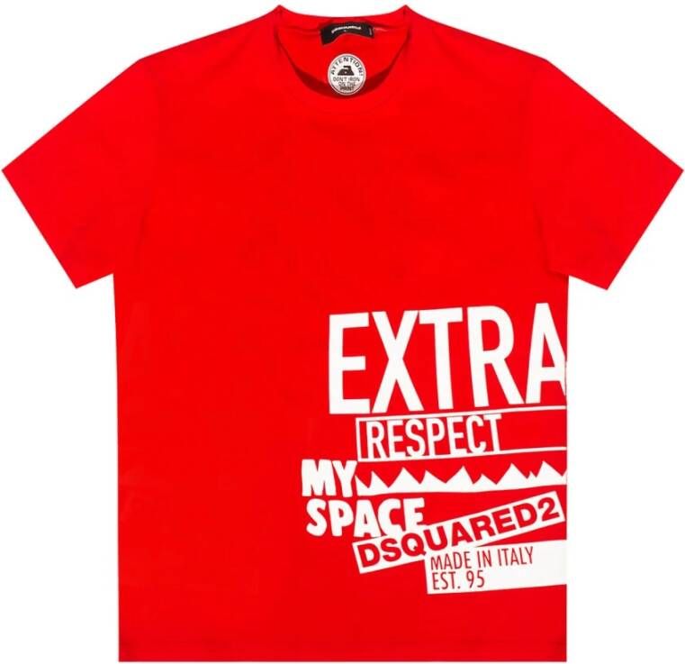 Dsquared2 T-Shirts Rood Heren