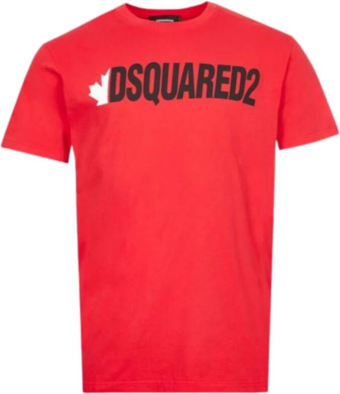 Dsquared2 T-Shirts Rood Heren