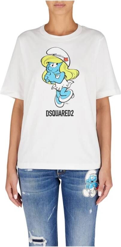 Dsquared2 T-Shirts Wit Dames
