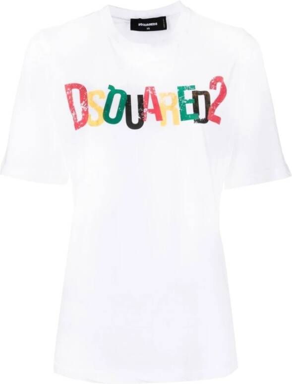 Dsquared2 T-Shirts Wit Dames