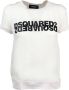 Dsquared2 Zijden T-shirt met Seta Art White Dames - Thumbnail 1