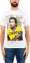 Dsquared2 Grafisch Bedrukt Bob Marley T-Shirt Maat L Wit White Heren - Thumbnail 1