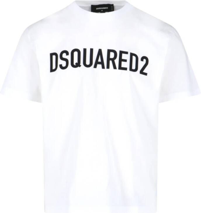 Dsquared2 Logo-Print Katoenen T-Shirt voor Heren White Heren - Foto 3