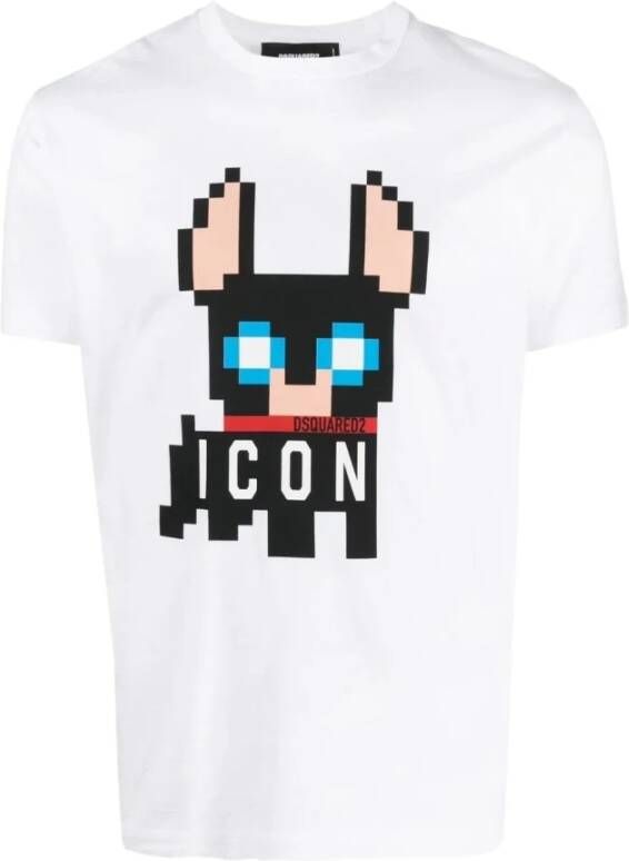 Dsquared2 T-Shirts Wit Heren