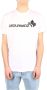 Dsquared2 White Maple t-shirt by ; minimal design ideal for an everyday minimal look Wit Heren - Thumbnail 2