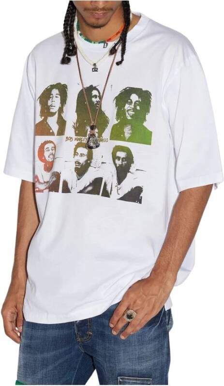 Dsquared2 T-Shirts Wit Heren