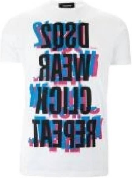 Dsquared2 T-Shirts Wit Heren
