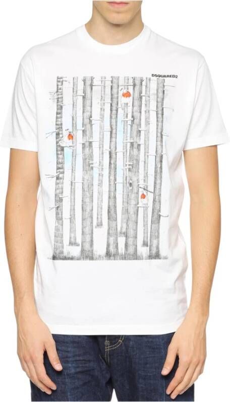 Dsquared2 T-Shirts Wit Heren