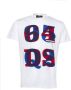 Dsquared2 Heren T-shirt van katoen met bedrukt ontwerp White Heren - Thumbnail 4