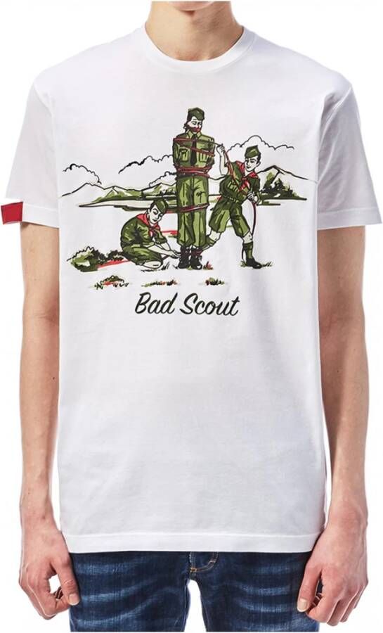 Dsquared2 T-Shirts Wit Heren