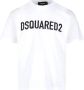 Dsquared2 Logo-Print Katoenen T-Shirt voor Heren White Heren - Thumbnail 5