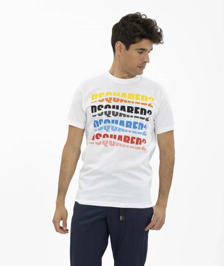 Dsquared2 T-Shirts Wit Heren