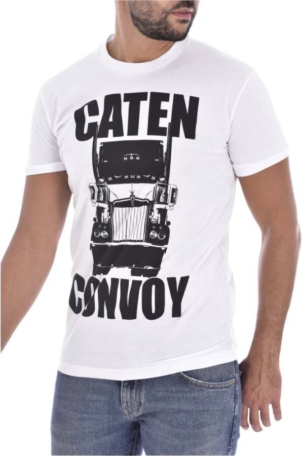 Dsquared2 Bedrukt katoenen T-shirt Update voor je casual garderobe White Heren
