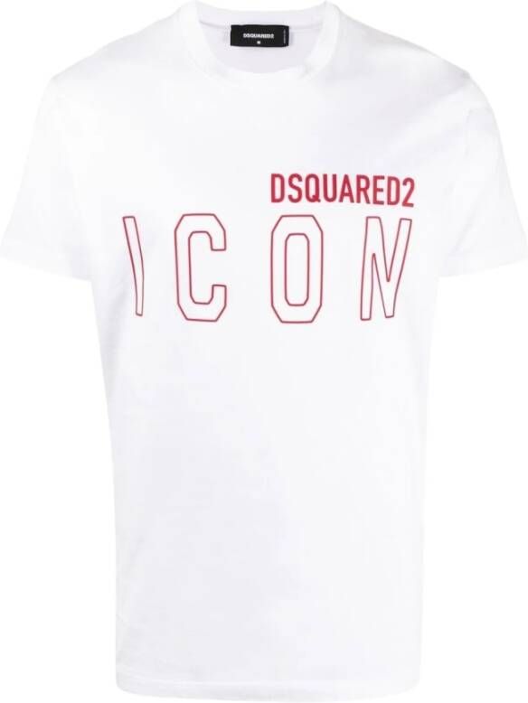 Dsquared2 Klassiek Katoenen T-Shirt White Heren