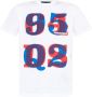 Dsquared2 Heren T-shirt van katoen met bedrukt ontwerp White Heren - Thumbnail 1