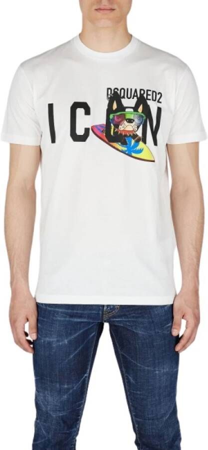Dsquared2 T-Shirts Wit Heren