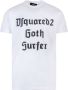 Dsquared2 Goth Surfer T-Shirt met Contrasterende Print White Heren - Thumbnail 1