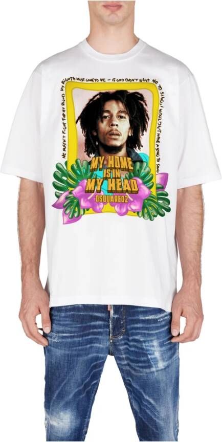 Dsquared2 T-Shirts Wit Heren