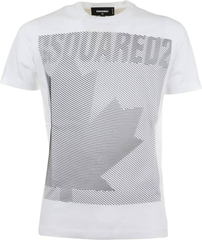 Dsquared2 T-Shirt Art. S74Gd0862S23009 100% Katoen White Heren