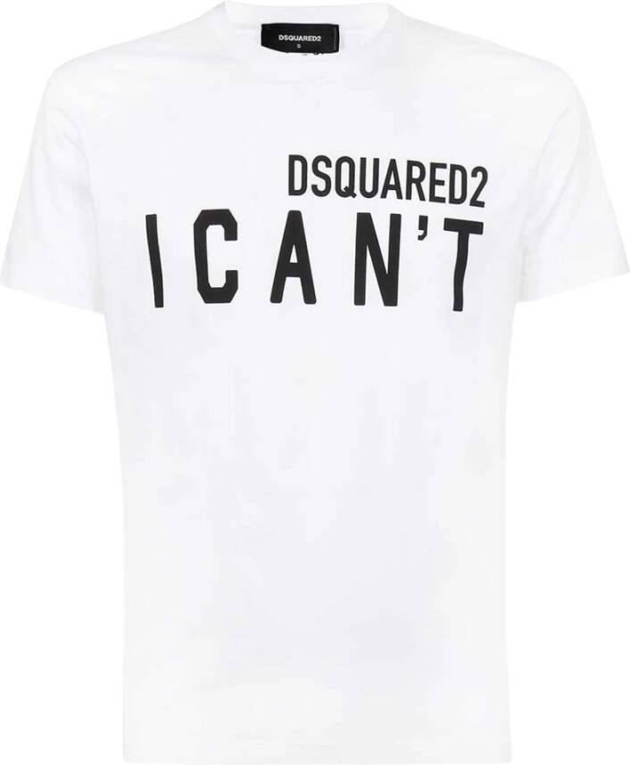 Dsquared2 Iconisch Katoenen T-Shirt voor Heren White Heren