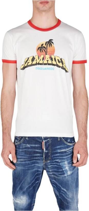 Dsquared2 Shirts White Wit Heren