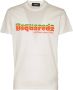 Dsquared2 Witte Katoenen T-shirt met Voorkant Print White Heren - Thumbnail 4