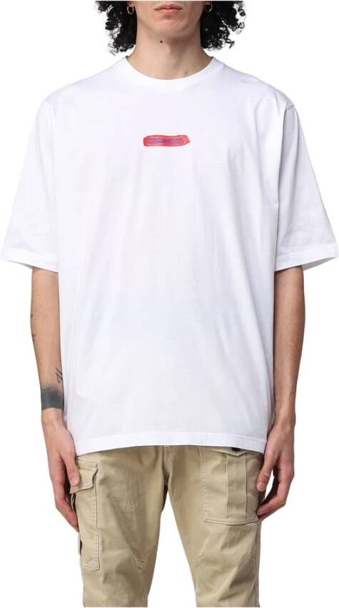 Dsquared2 T-shirts and Polos White Wit Heren