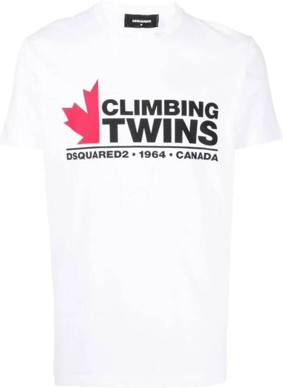 Dsquared2 T-shirts Wit Heren