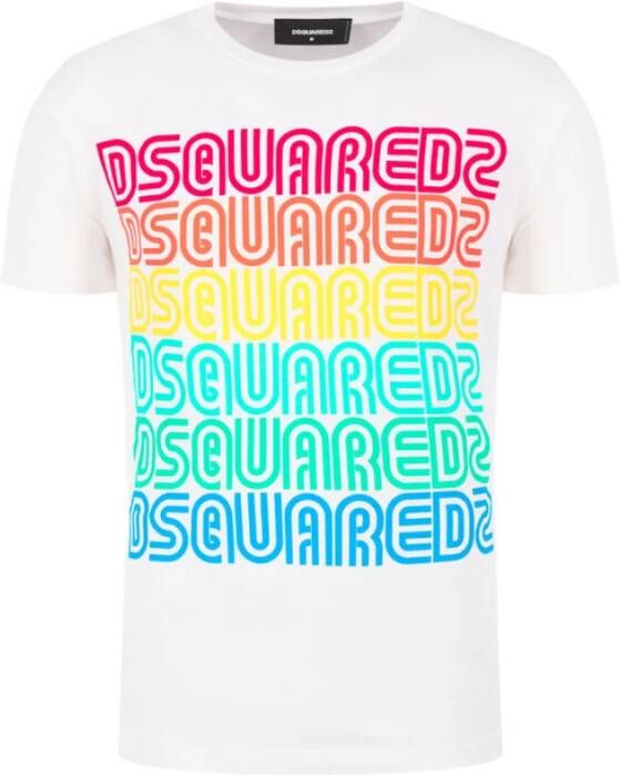 Dsquared2 T-shirts Wit Heren