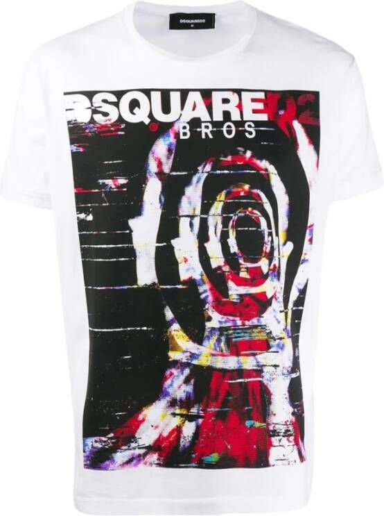 Dsquared2 T-shirts Wit Heren