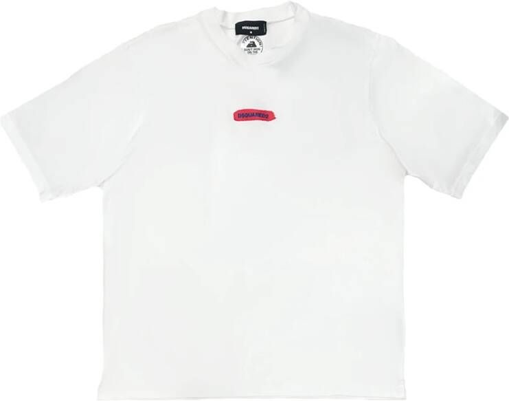 Dsquared2 T-shirts and Polos White Wit Heren