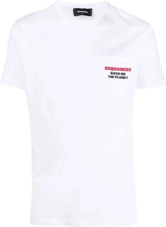 Dsquared2 T-shirts Wit Heren