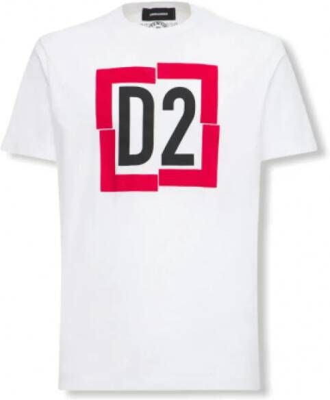 Dsquared2 T-shirt met logo Wit Heren