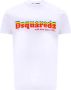 Dsquared2 Witte Katoenen T-shirt met Voorkant Print White Heren - Thumbnail 7