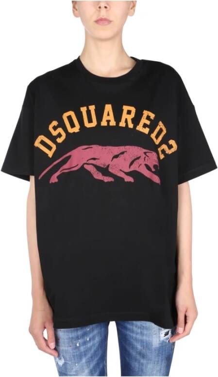 Dsquared2 T-shirts Zwart Dames