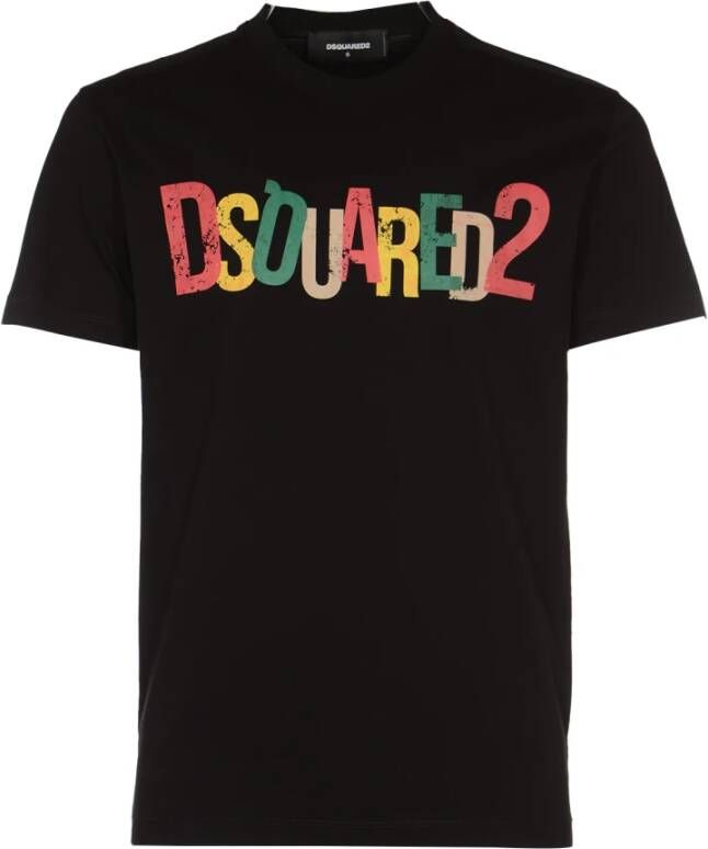 Dsquared2 Cool Fit T-shirt voor casual look Black Heren