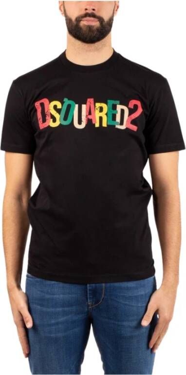 Dsquared2 Cool Fit T-shirt voor casual look Black Heren