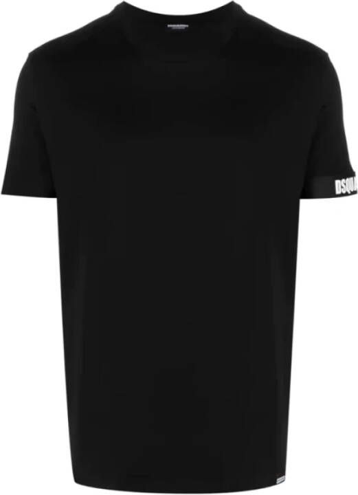 Dsquared2 Heren Luxe Katoenen T-Shirt Collectie Black Heren