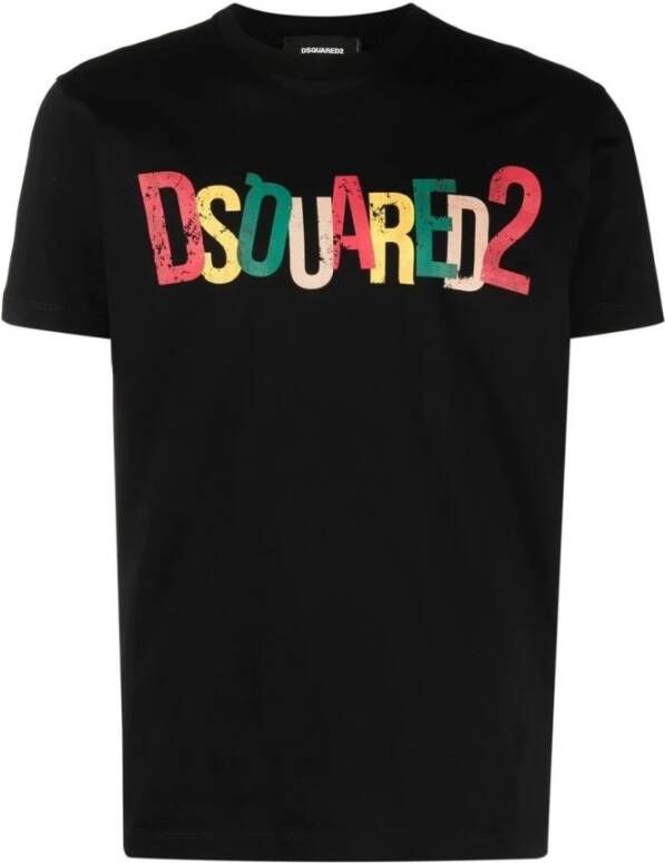 Dsquared2 T-Shirts Zwart Heren