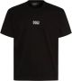 Dsquared2 Zwart Katoenen Crew Neck T-shirt met Logo Print Black Heren - Thumbnail 1