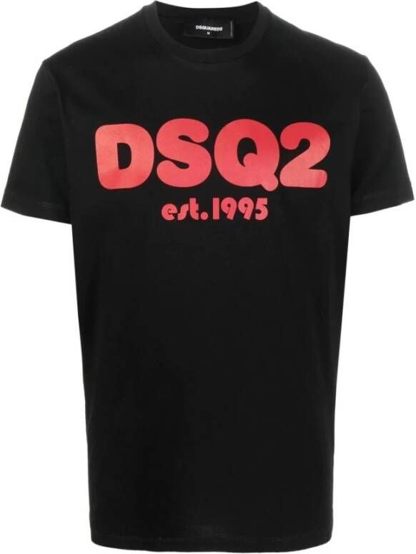 Dsquared2 T-Shirts Zwart Heren