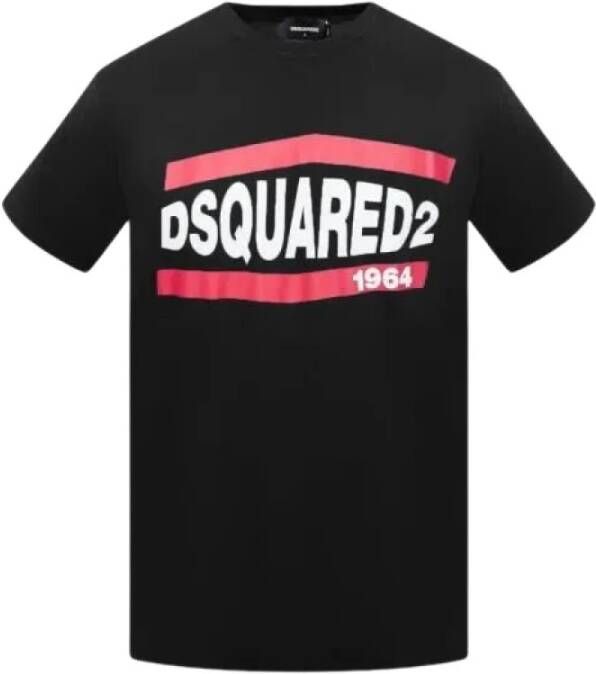 Dsquared2 T-Shirts Zwart Heren