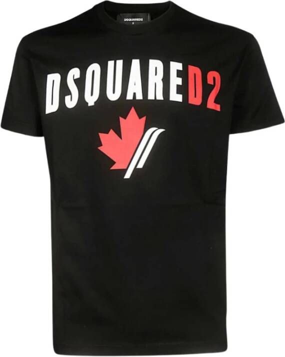 Dsquared2 T-Shirts Zwart Heren