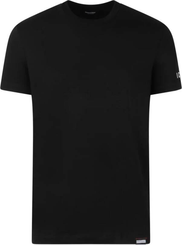 Dsquared2 T-Shirts Zwart Heren