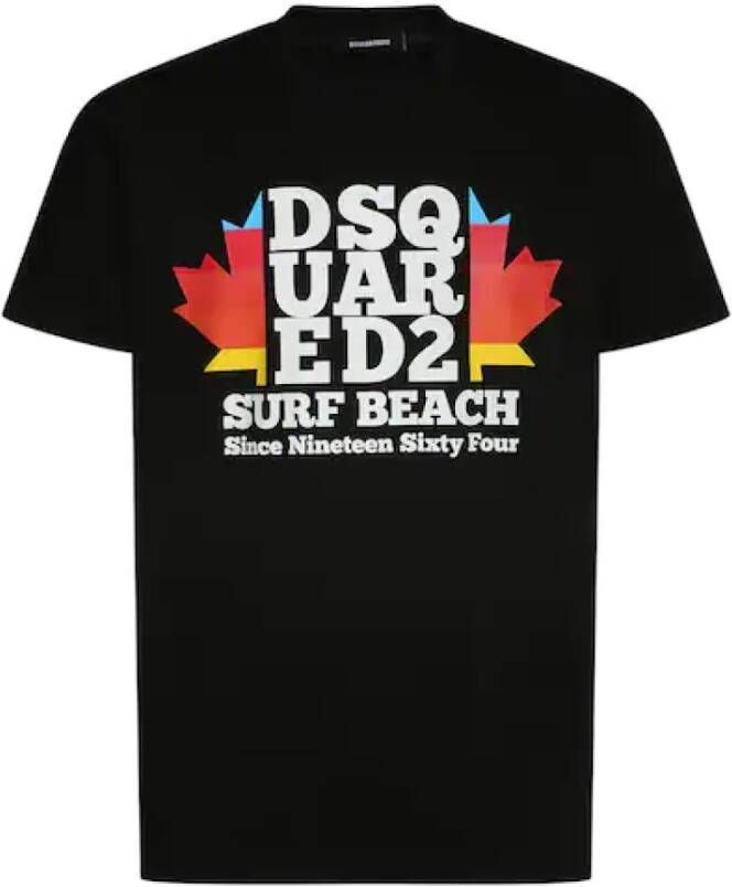 Dsquared2 T-Shirts Zwart Heren